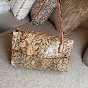Hobo International Friar Snakeskin purse
